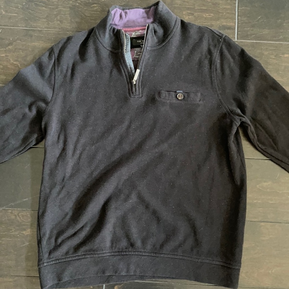 Ted Baker London 1/4 Zip Pullover Sweater